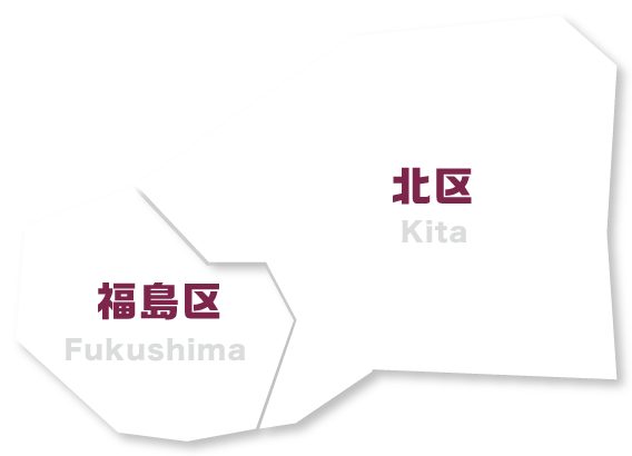 大阪府大阪市北区の地図